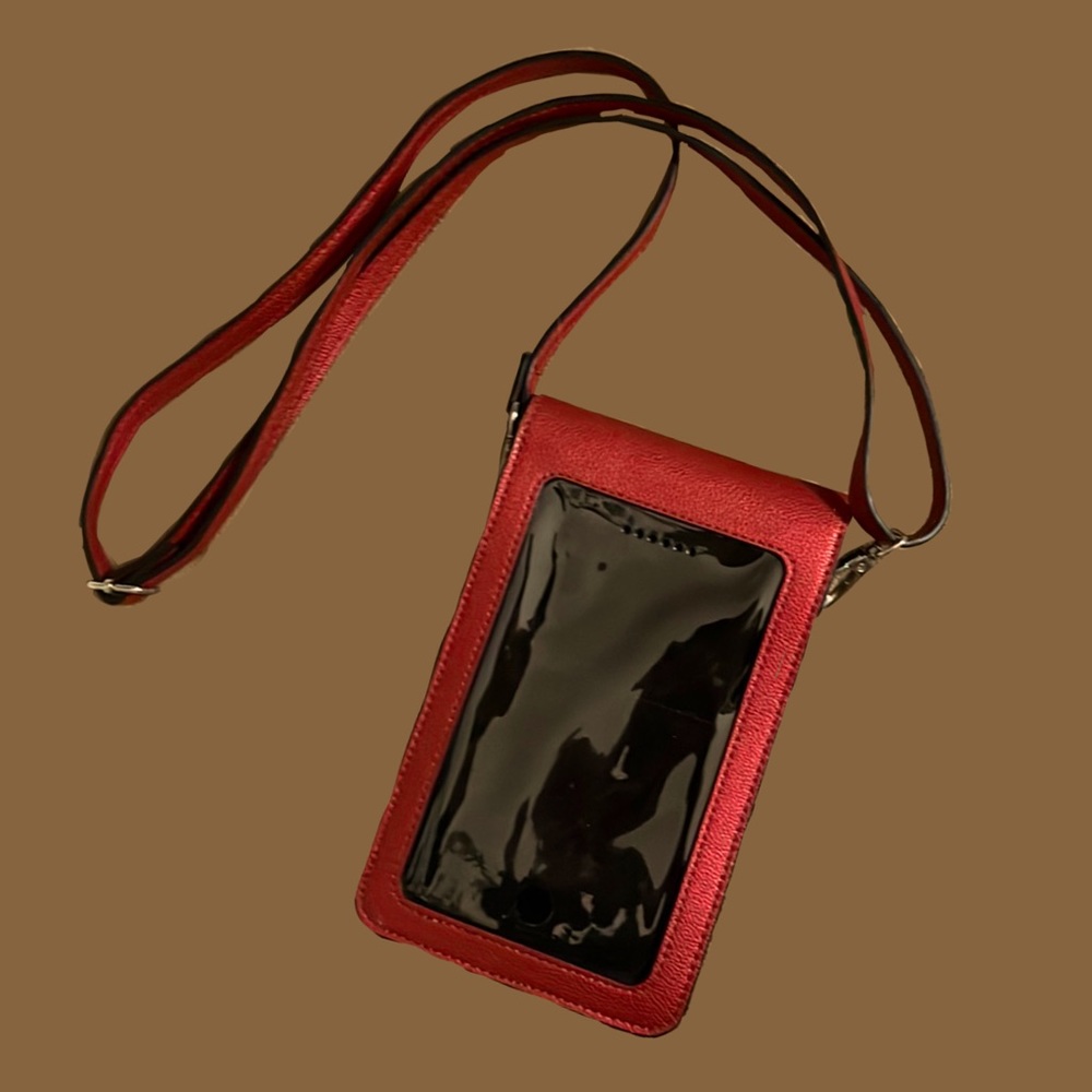 Savethegirls red phone-pouch touchscreen/purse